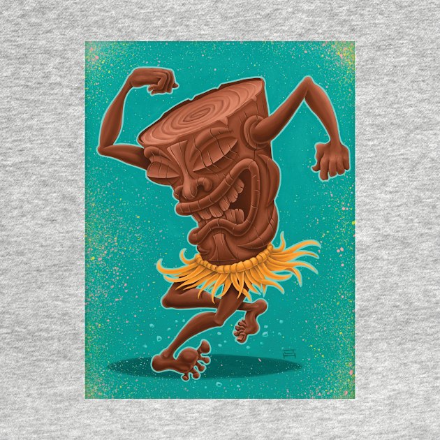 Skankin' Tiki by artwork-a-go-go